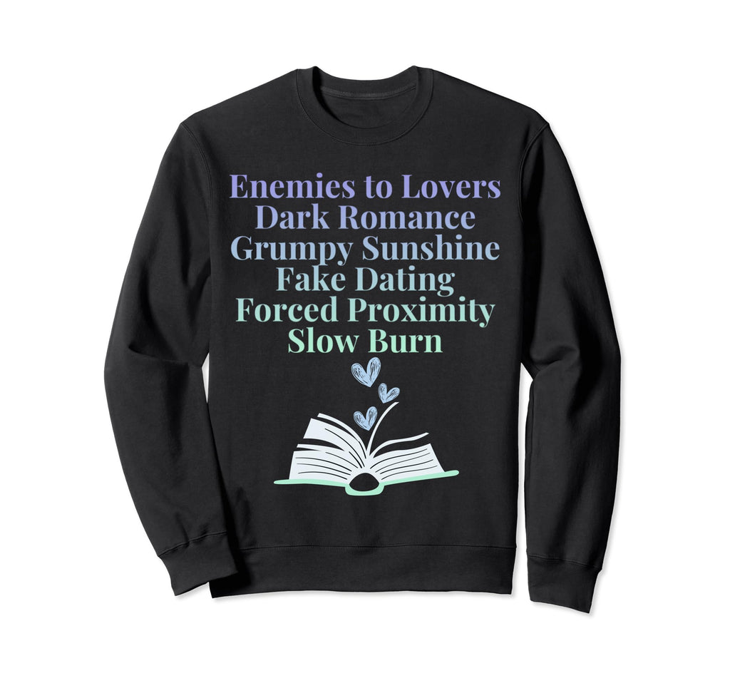 Bibliophile Romance Book Genre Sweatshirt - Trendy Graphic Men Women - T-Shirt, Sweatshirt, Hoodie
