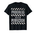 Progress Over Perfection Gym Motivational T-Shirt - Trendy Graphic Unisex - T-Shirt, Sweatshirt, Hoodie