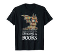 Easily Distracted Dragons And Books T-Shirt - Streetwear Style for Adults - T-Shirt, Sweatshirt, Hoodie