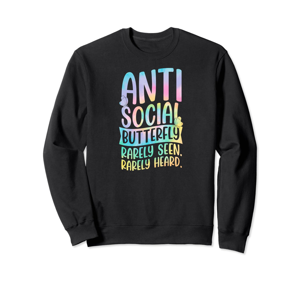 Antisocial Butterfly Rarely Seen Rarely Sweatshirt - Unique Graphic Unisex - T-Shirt, Sweatshirt, Hoodie
