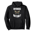 Antisocial Butterfly Hoodie - Graphic Print Men Women - T-Shirt, Sweatshirt, Hoodie