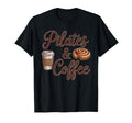 Cinnamon Bun Pilates And Coffee Fitness T-Shirt - Unique Graphic Men Women - T-Shirt, Sweatshirt, Hoodie