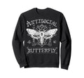 Funny Antisocial Butterfly Introvert Sweatshirt - Streetwear Style Unisex - T-Shirt, Sweatshirt, Hoodie