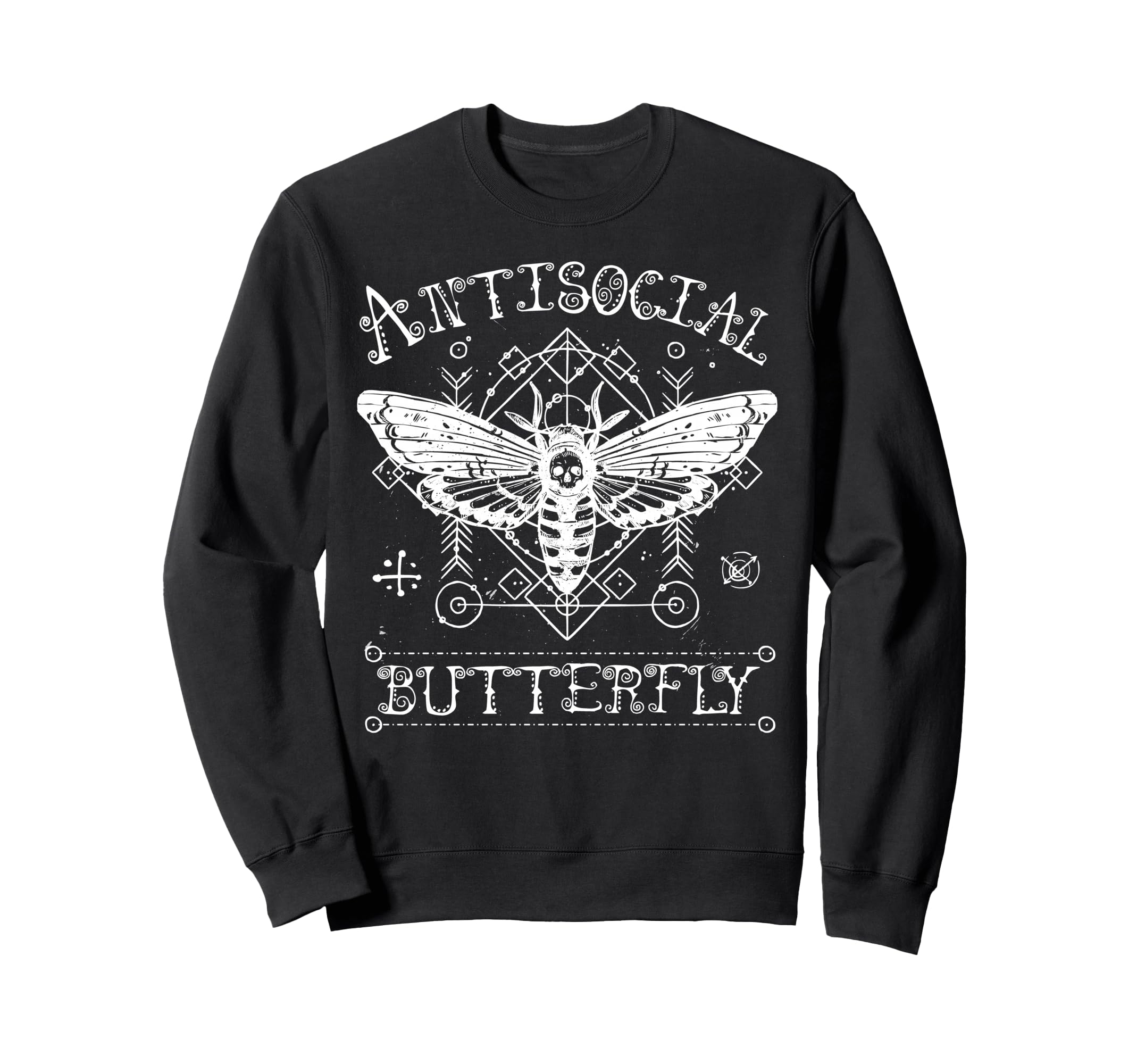 Funny Antisocial Butterfly Introvert Sweatshirt - Streetwear Style Unisex - T-Shirt, Sweatshirt, Hoodie