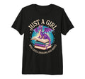 Just Who Loves Dragons And Books Fantasy T-Shirt - Graphic Print Unisex - T-Shirt, Sweatshirt, Hoodie
