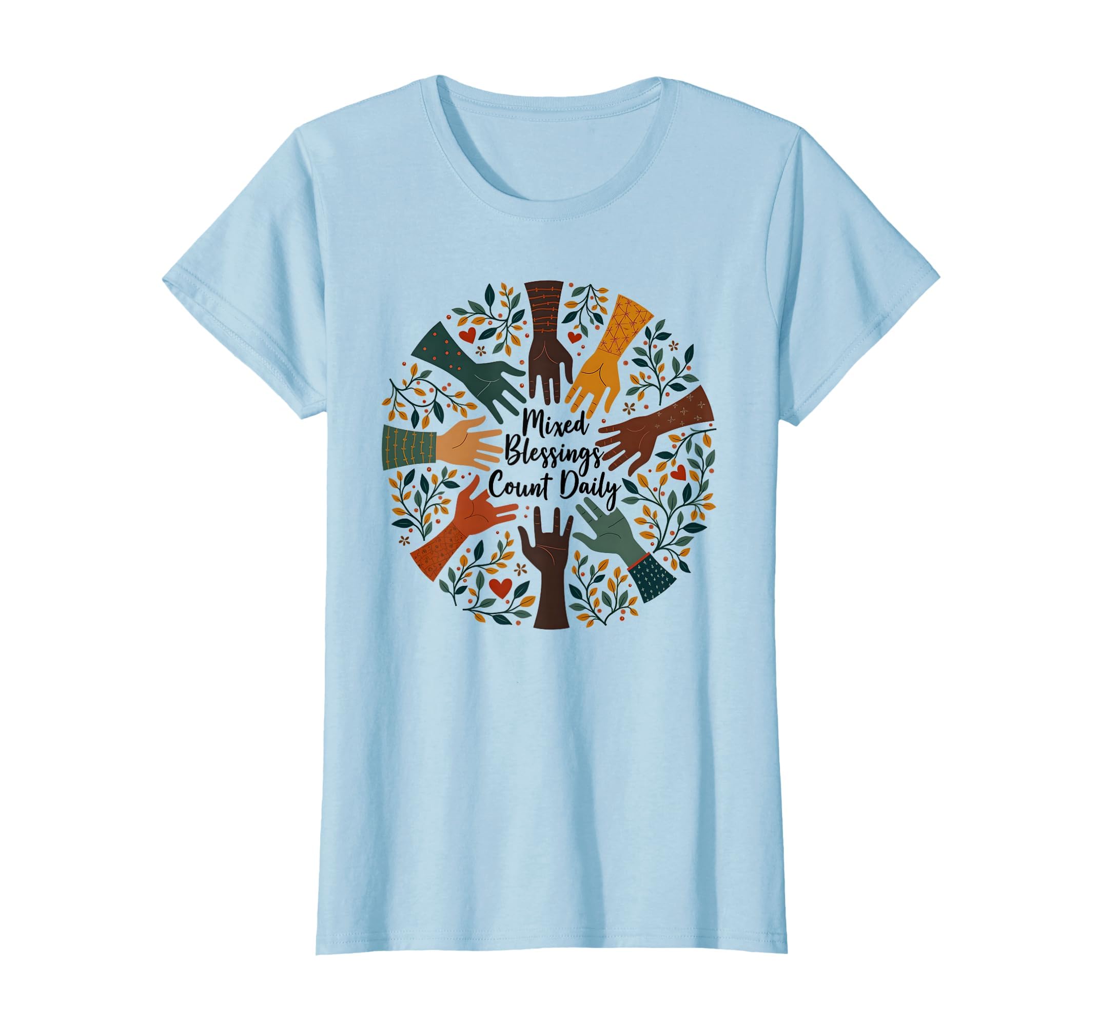 Mixed Blessings Count Daily Gratitude T-Shirt - Graphic Print Unisex - T-Shirt, Sweatshirt, Hoodie