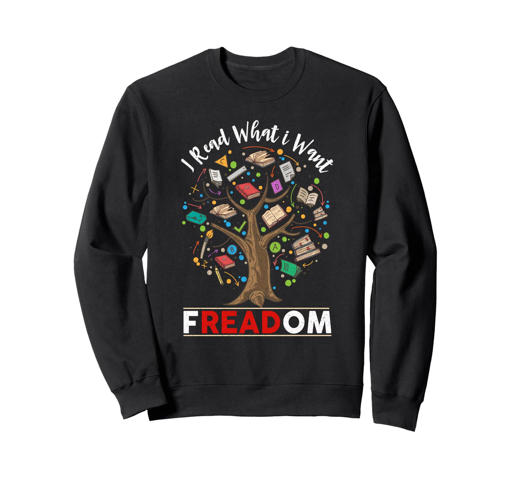 Censorship Freedom Reading Nerd I Sweatshirt - Custom Art Print Men Women - T-Shirt, Sweatshirt, Hoodie