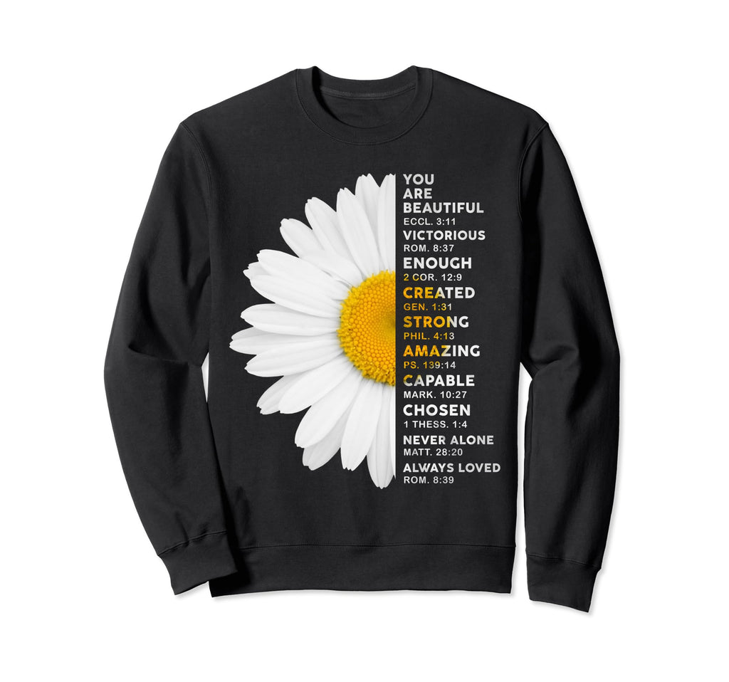 Christian You Are Beautiful Sweatshirt - Streetwear Style for Adults - T-Shirt, Sweatshirt, Hoodie