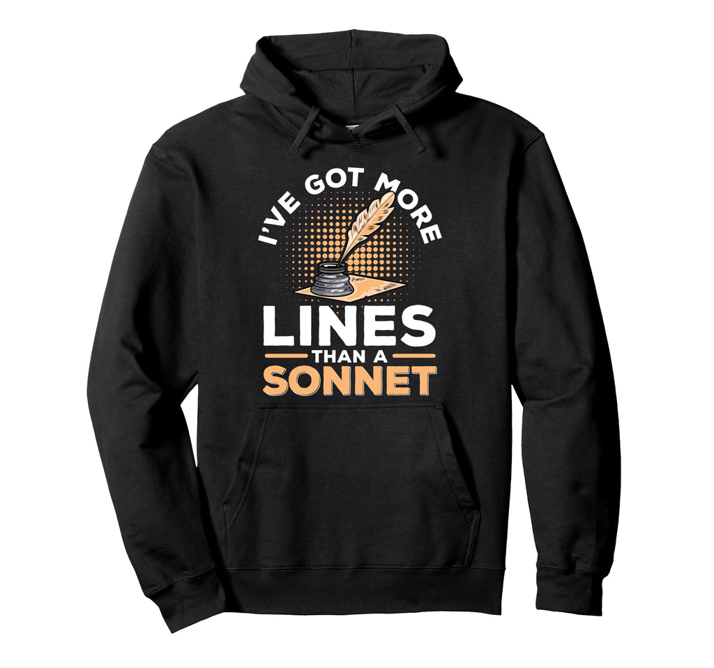 Poetry Poem Author Literature Book Hoodie - Casual Everyday Wear Unisex - T-Shirt, Sweatshirt, Hoodie