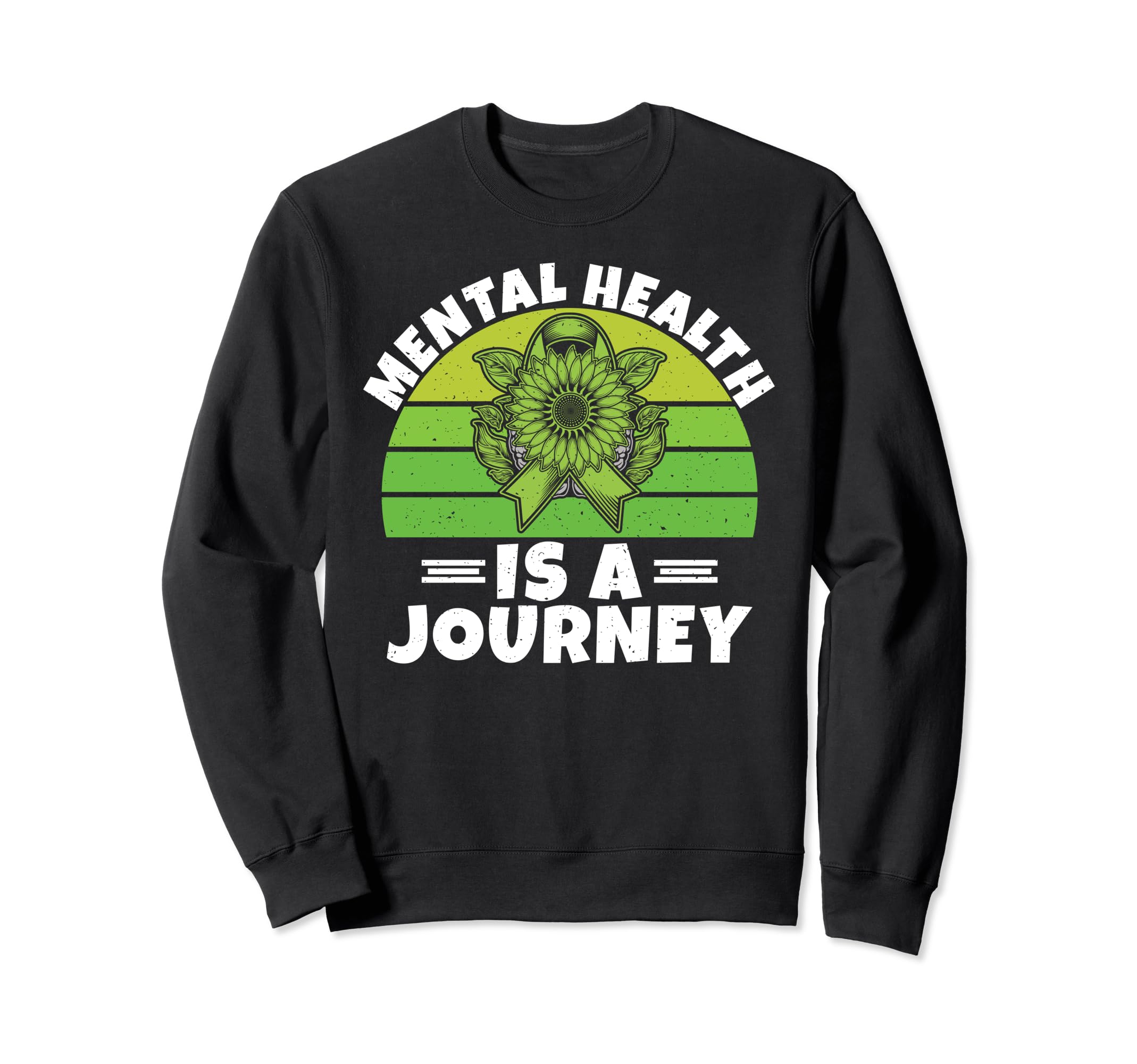 Mental Health Is Journey Sweatshirt - Casual Everyday Wear for Adults - T-Shirt, Sweatshirt, Hoodie