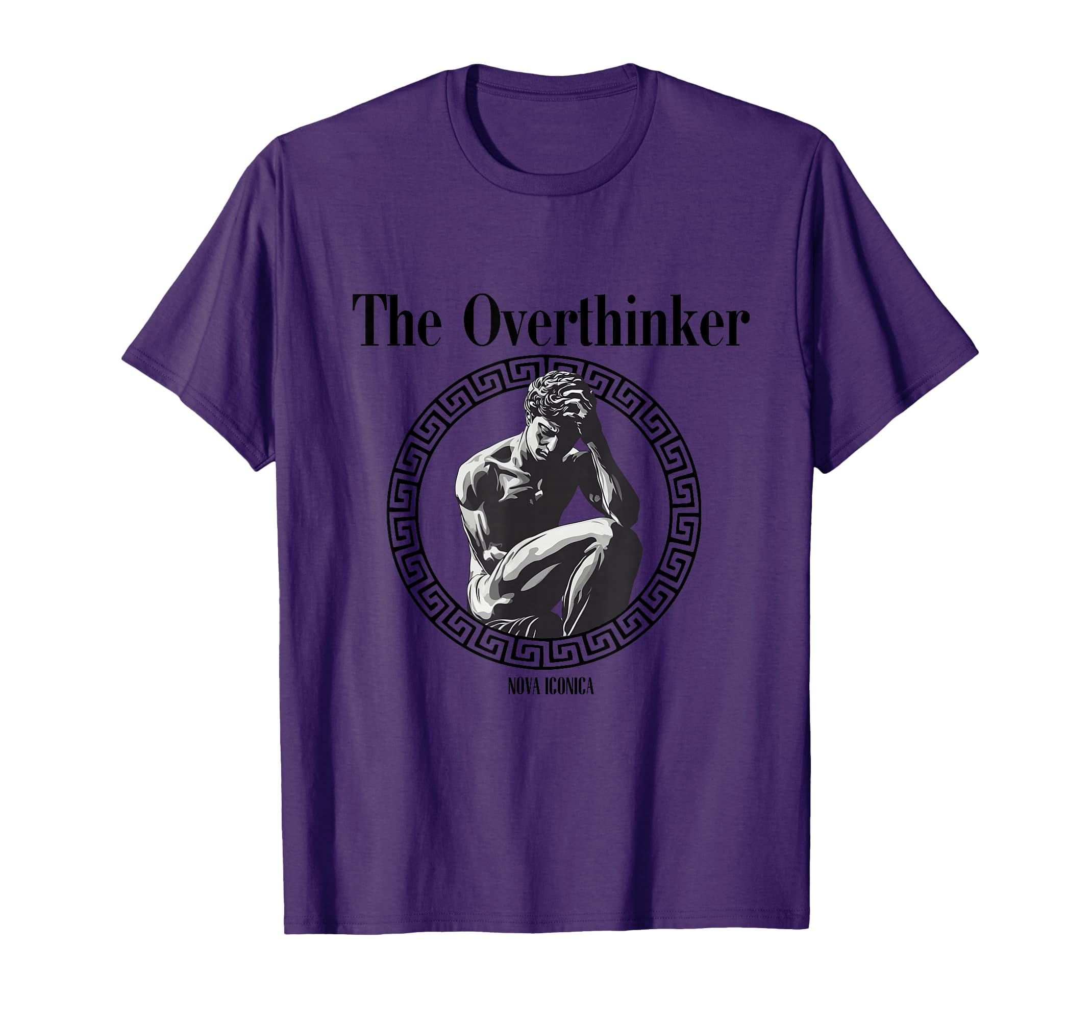 Overthinker Rodin Greek Statue Art T-Shirt - Custom Art Print for Adults - T-Shirt, Sweatshirt, Hoodie