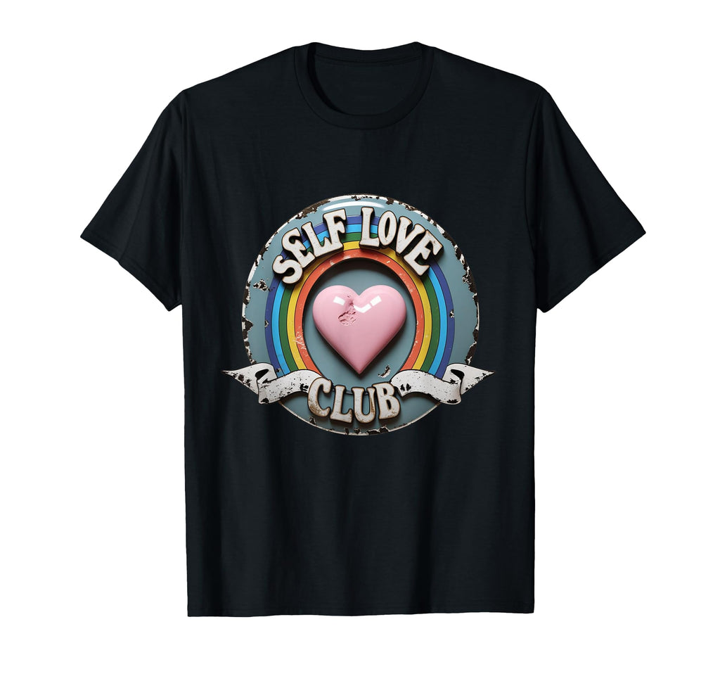 Self Love Club Emblem Mindful Living T-Shirt - Novelty Apparel Unisex - T-Shirt, Sweatshirt, Hoodie