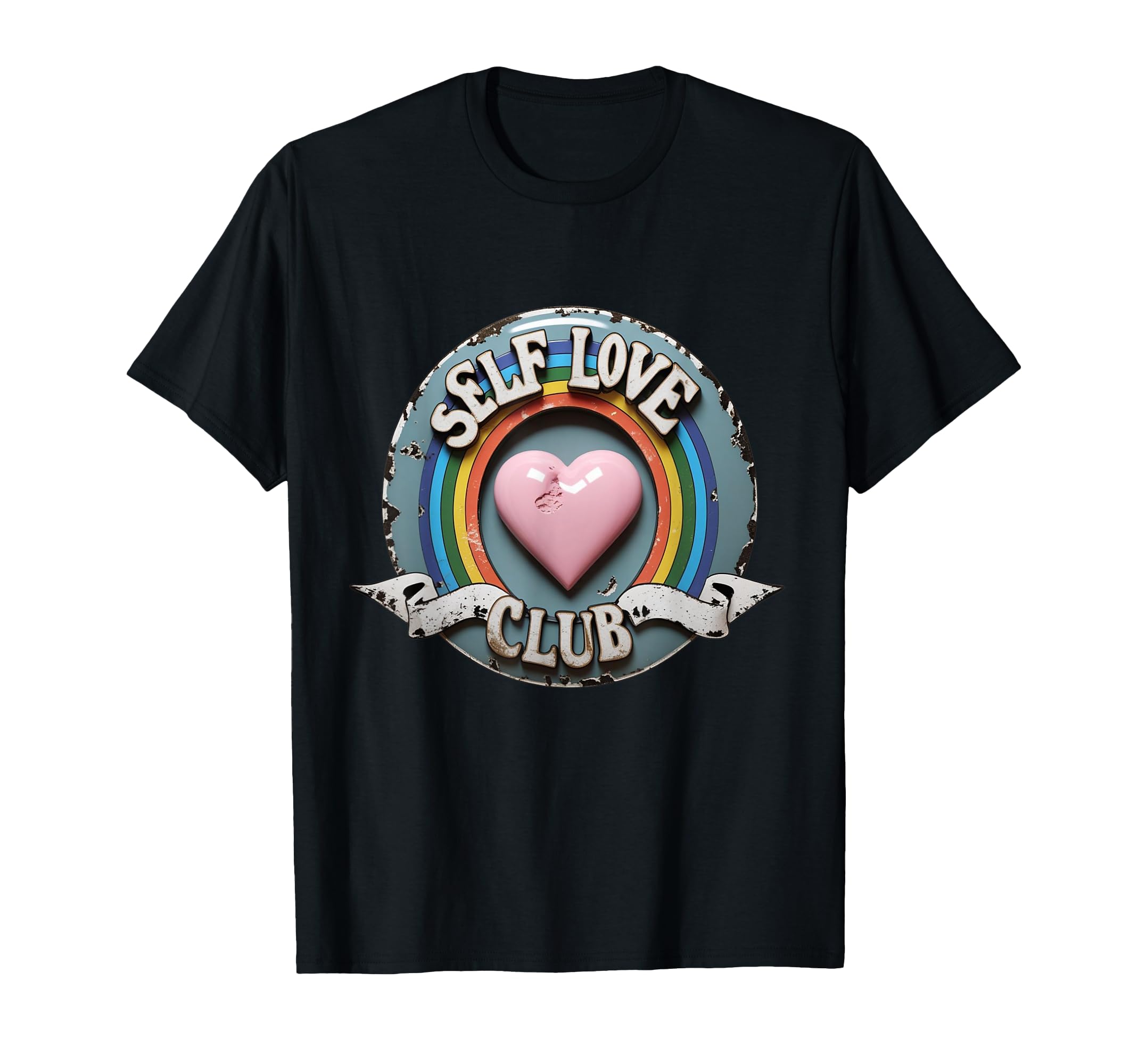 Self Love Club Emblem Mindful Living T-Shirt - Novelty Apparel Unisex - T-Shirt, Sweatshirt, Hoodie