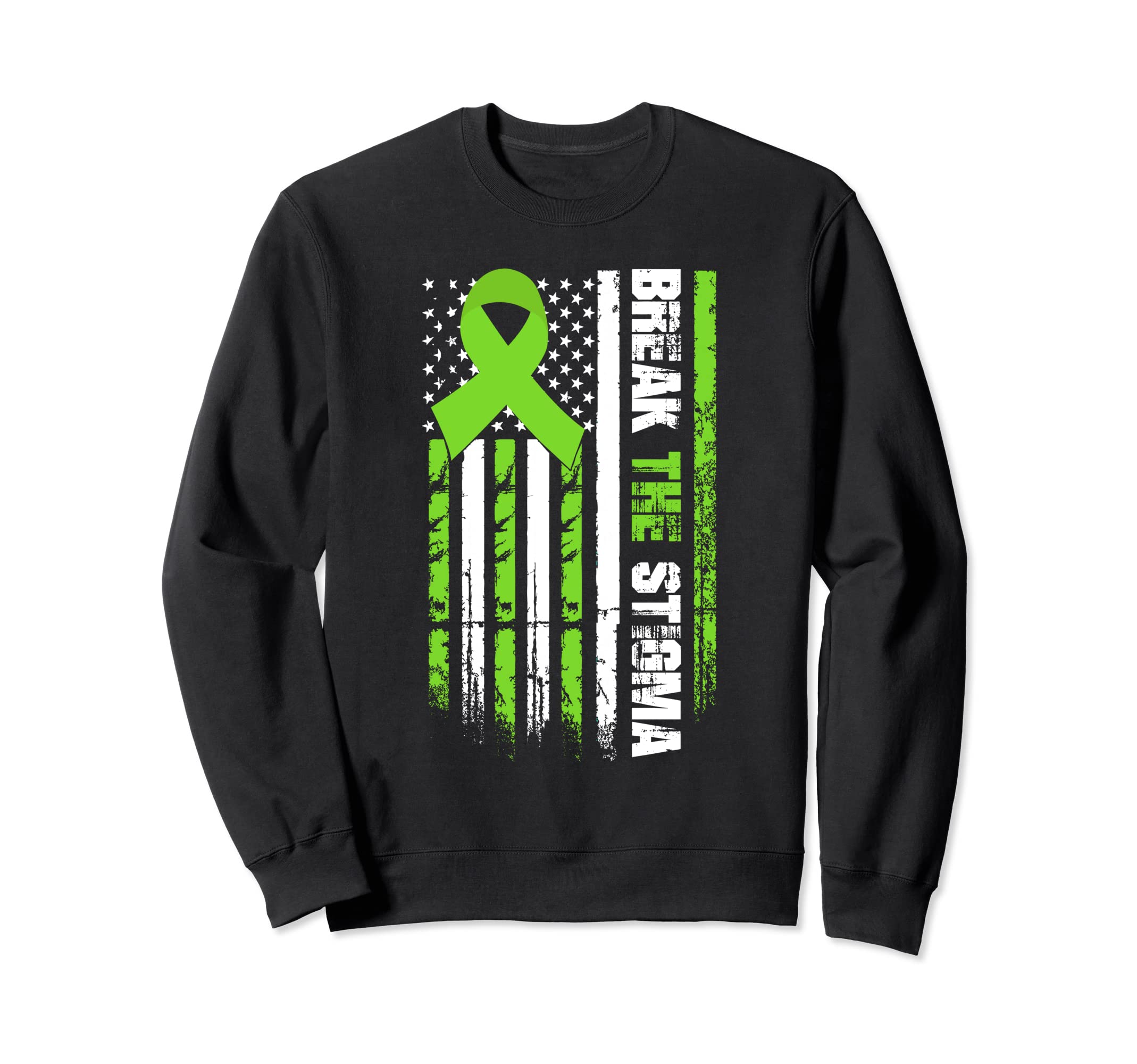 Break Stigma Mental Health Sweatshirt - Custom Art Print Unisex - T-Shirt, Sweatshirt, Hoodie