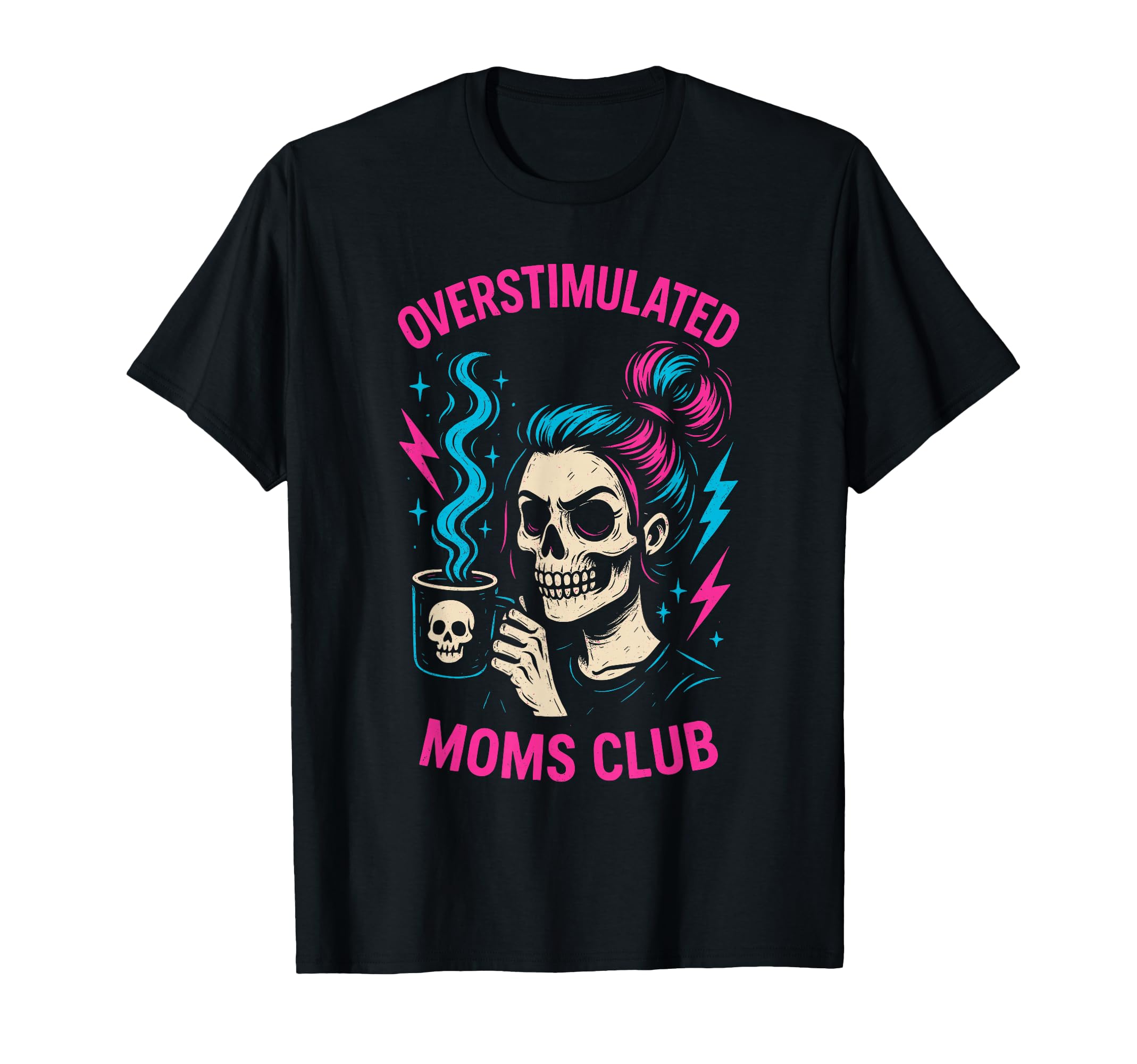 Groovy Overstimulated Moms Club Sweatshirt - Aesthetic Graphic for Adults - T-Shirt, Sweatshirt, Hoodie