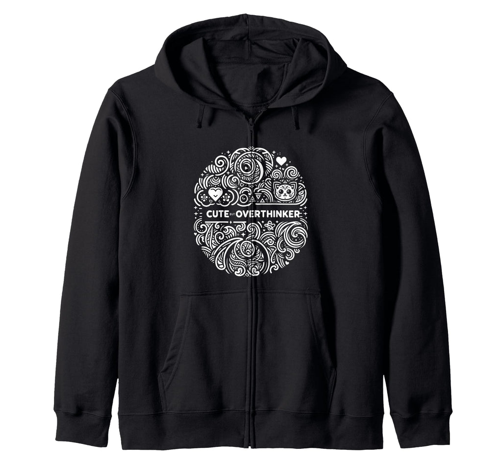 Overthinking Mind Self Awareness Hoodie - Trendy Graphic Men Women - T-Shirt, Sweatshirt, Hoodie