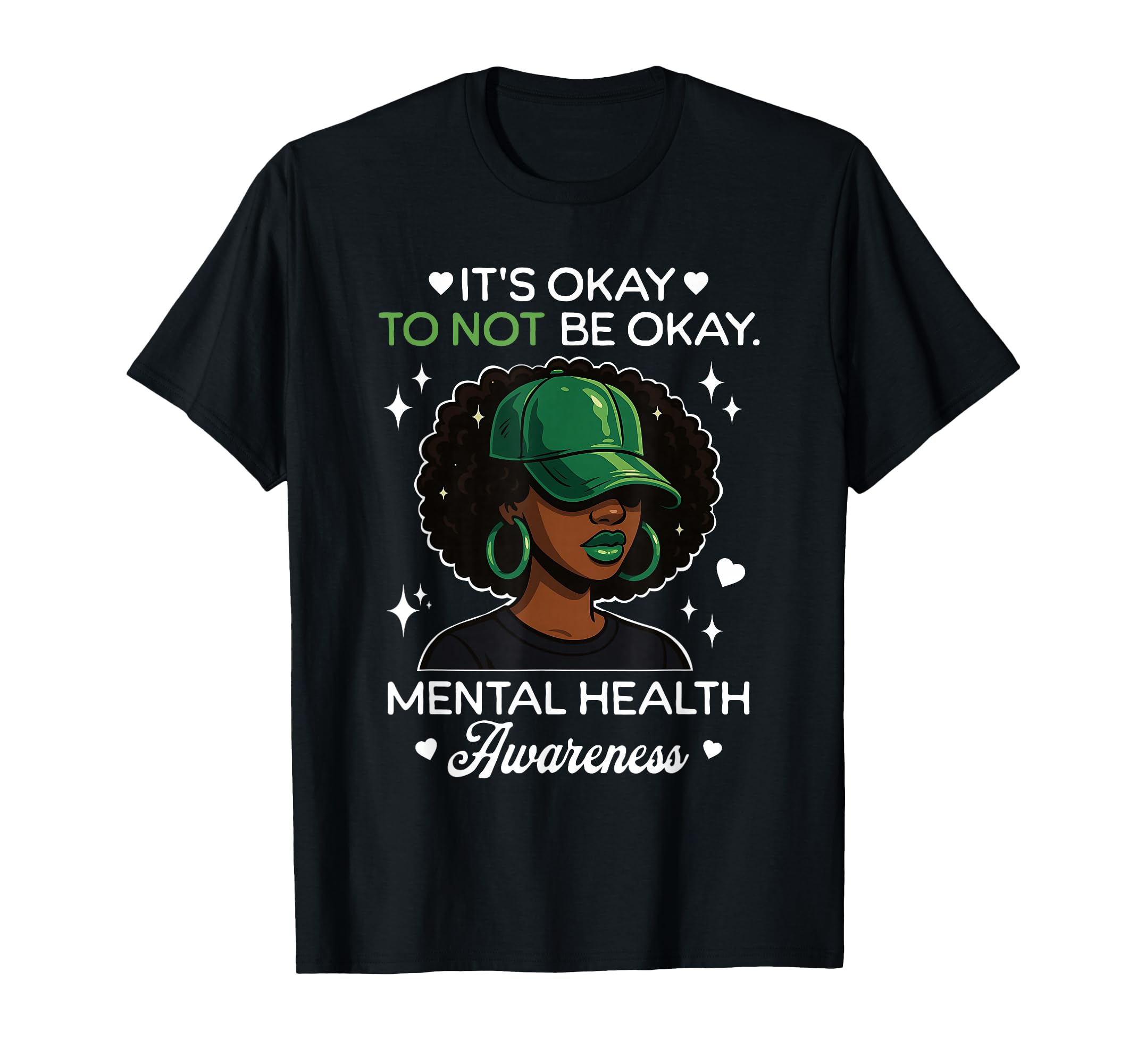 Its Okay To Not Be Okay Mental Health T-Shirt - Graphic Print for Adults - T-Shirt, Sweatshirt, Hoodie