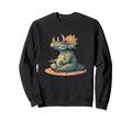 Meditation Triceratops Yoga Pose Sweatshirt - Custom Art Print for Adults - T-Shirt, Sweatshirt, Hoodie