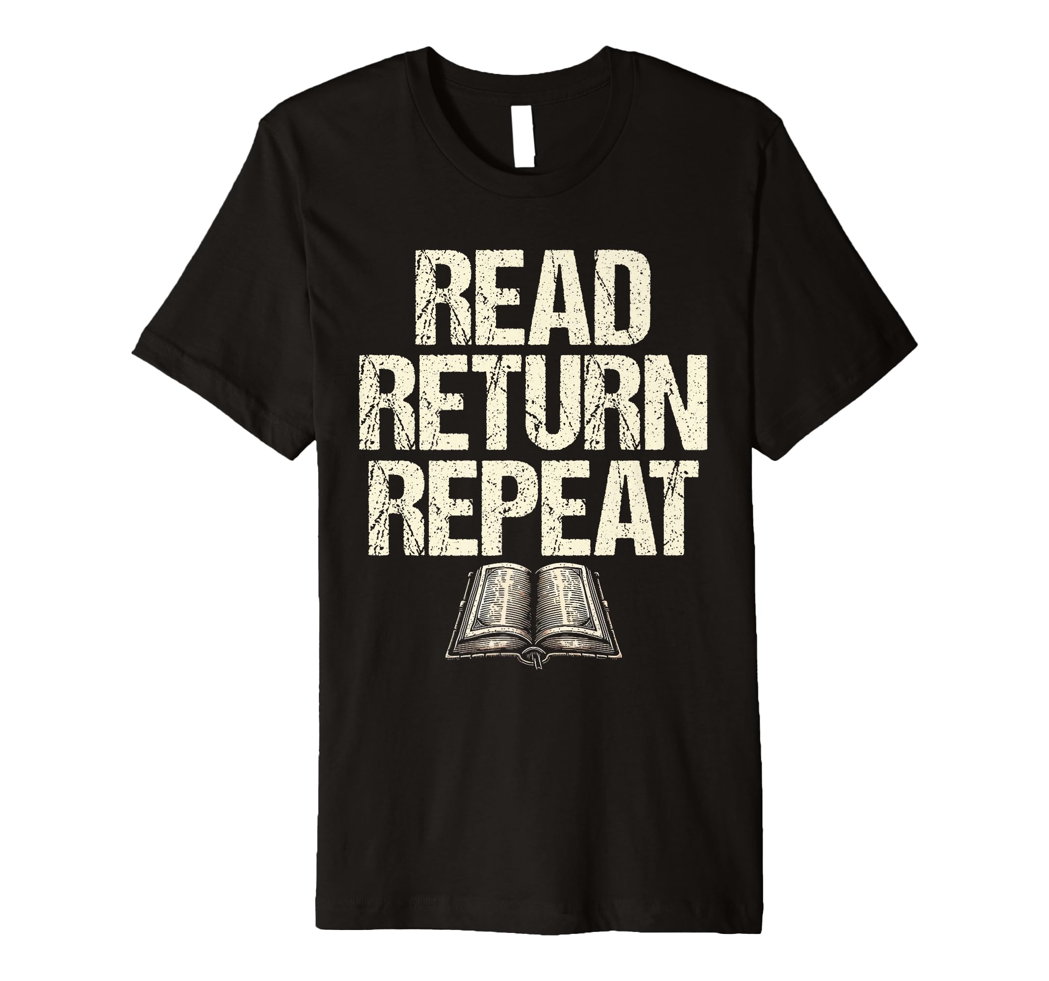 Read Return Repeat Library Book Reading T-Shirt - Minimalist Print Unisex - T-Shirt, Sweatshirt, Hoodie