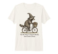 My Way To Hoard Books And Cause T-Shirt - Aesthetic Graphic Men Women - T-Shirt, Sweatshirt, Hoodie