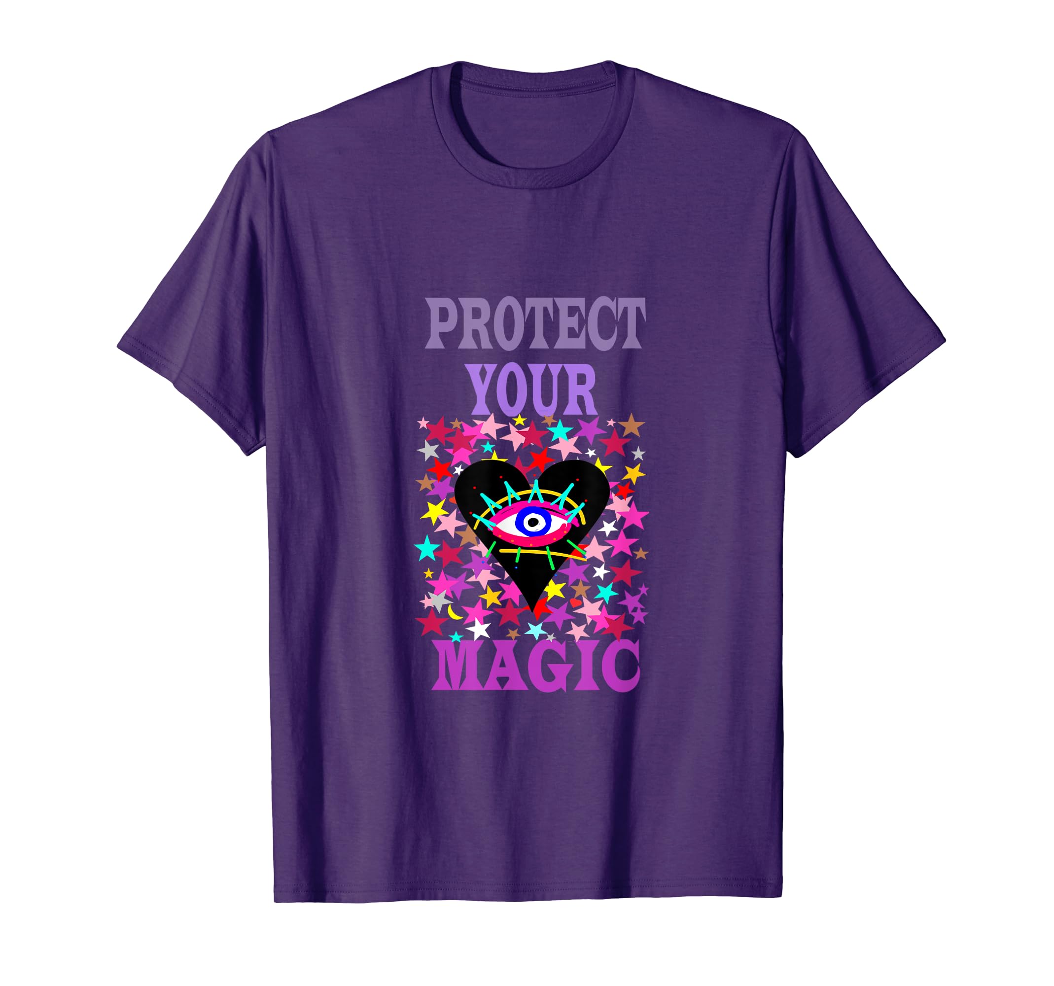 Evil Eye Protection Purple Magic T-Shirt - Trendy Graphic Unisex - T-Shirt, Sweatshirt, Hoodie