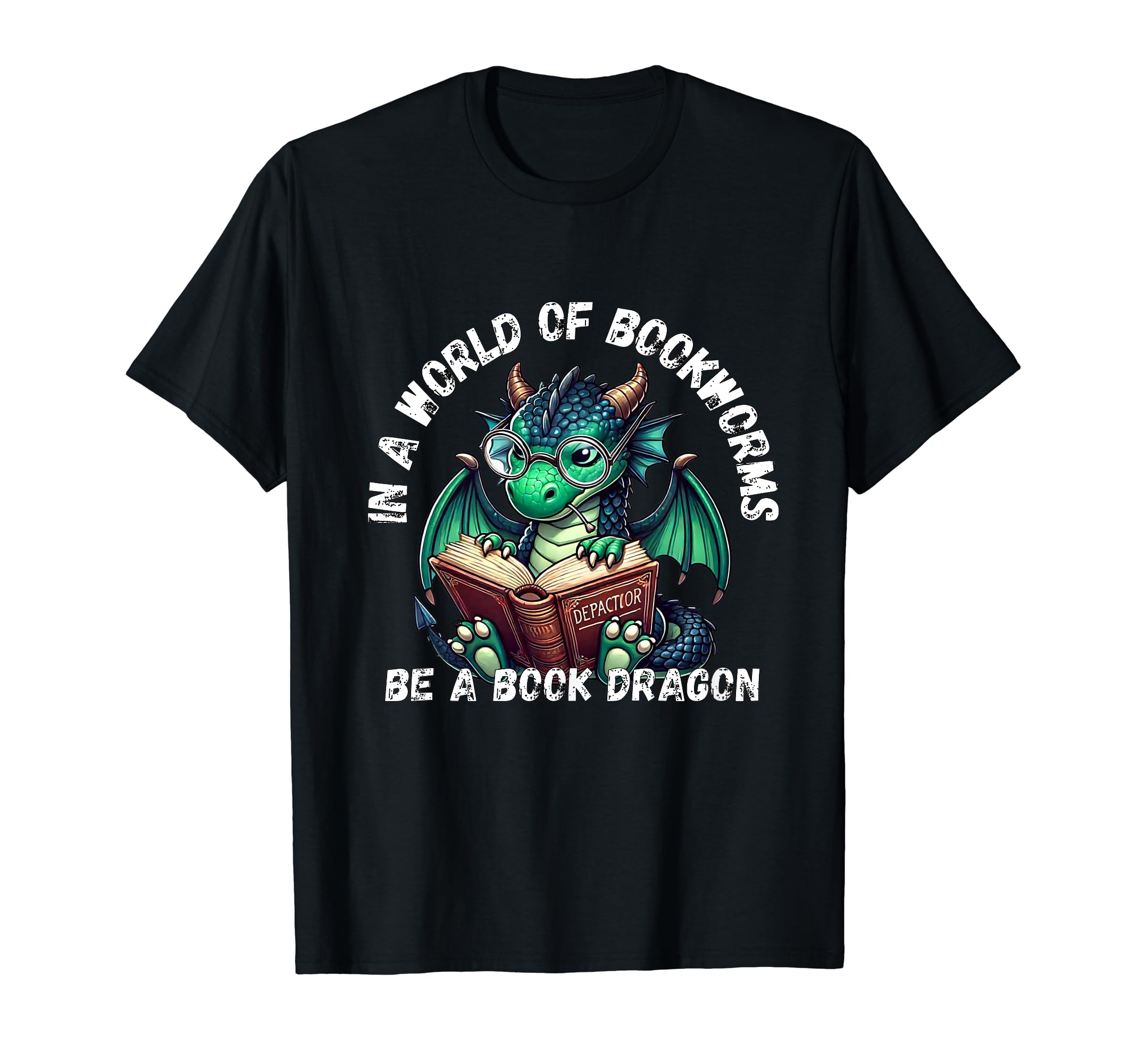 Dragon World Bookworms Be Book Dragon T-Shirt - Minimalist Print Men Women - T-Shirt, Sweatshirt, Hoodie