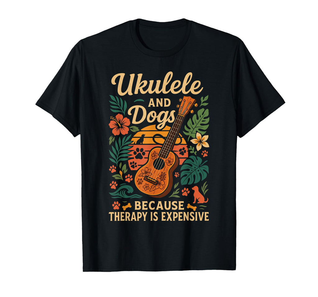 Hawaiian Ukulele Uke Dog Ukulele And T-Shirt - Aesthetic Graphic Men Women - T-Shirt, Sweatshirt, Hoodie