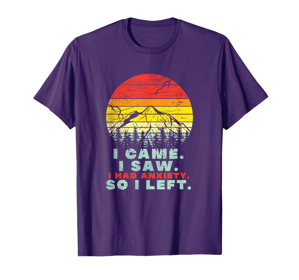 I Had Anxiety Sunset Hiking Funny T-Shirt - Aesthetic Graphic Men Women - T-Shirt, Sweatshirt, Hoodie