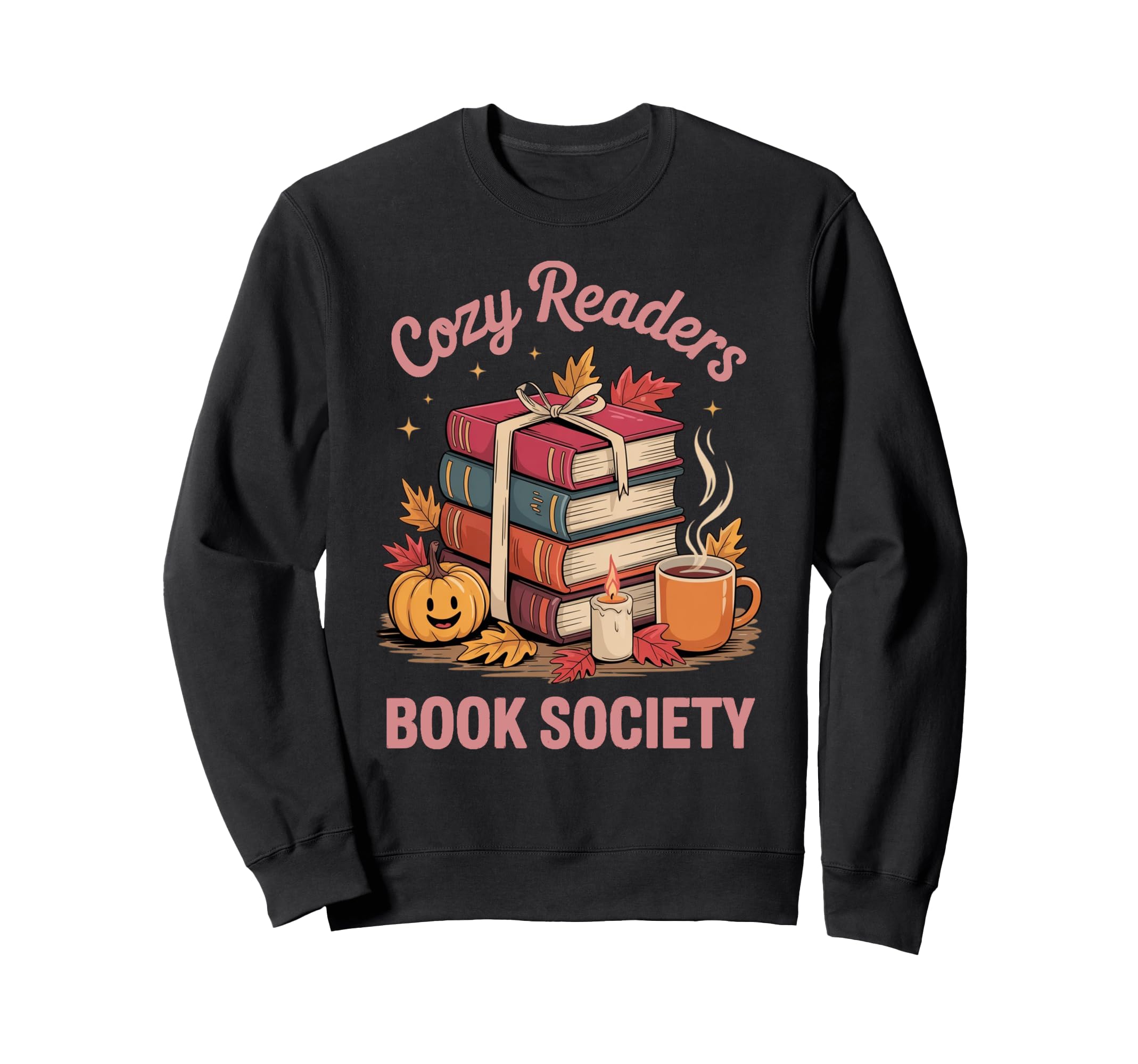Cozy Readers Book Society Fall Sweatshirt - Novelty Apparel Men Women - T-Shirt, Sweatshirt, Hoodie