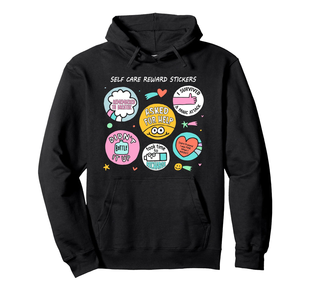 Mental Health Awareness Ribbon Items Hoodie - Casual Everyday Wear Unisex - T-Shirt, Sweatshirt, Hoodie