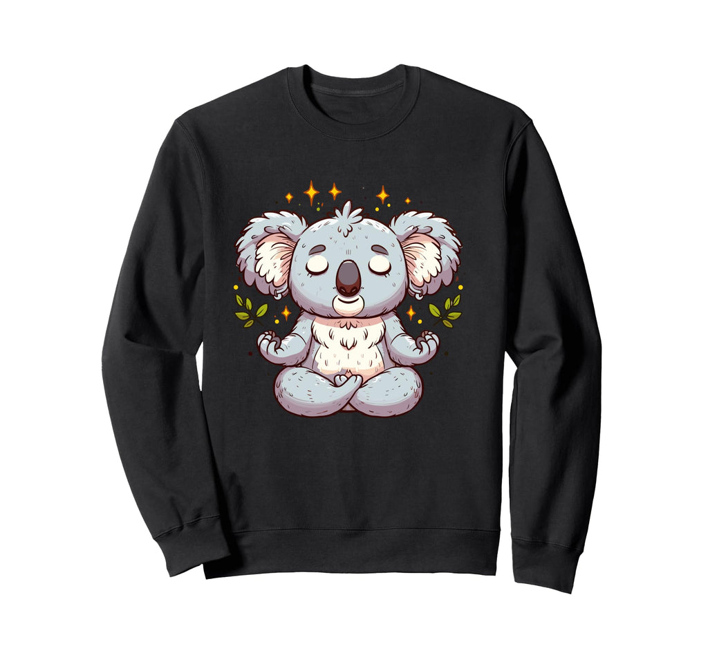 Meditation Koala Yoga Pose Relaxing Sweatshirt - Novelty Apparel Unisex - T-Shirt, Sweatshirt, Hoodie