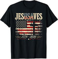 Retro Vintage Jesus Saves JesUSAves USA 250th 4th of July T-Shirt Unisex T-shirt, Sweatshirt, Hoodie, Long Sleeve Tee - T-Shirt, Sweatshirt, Hoodie