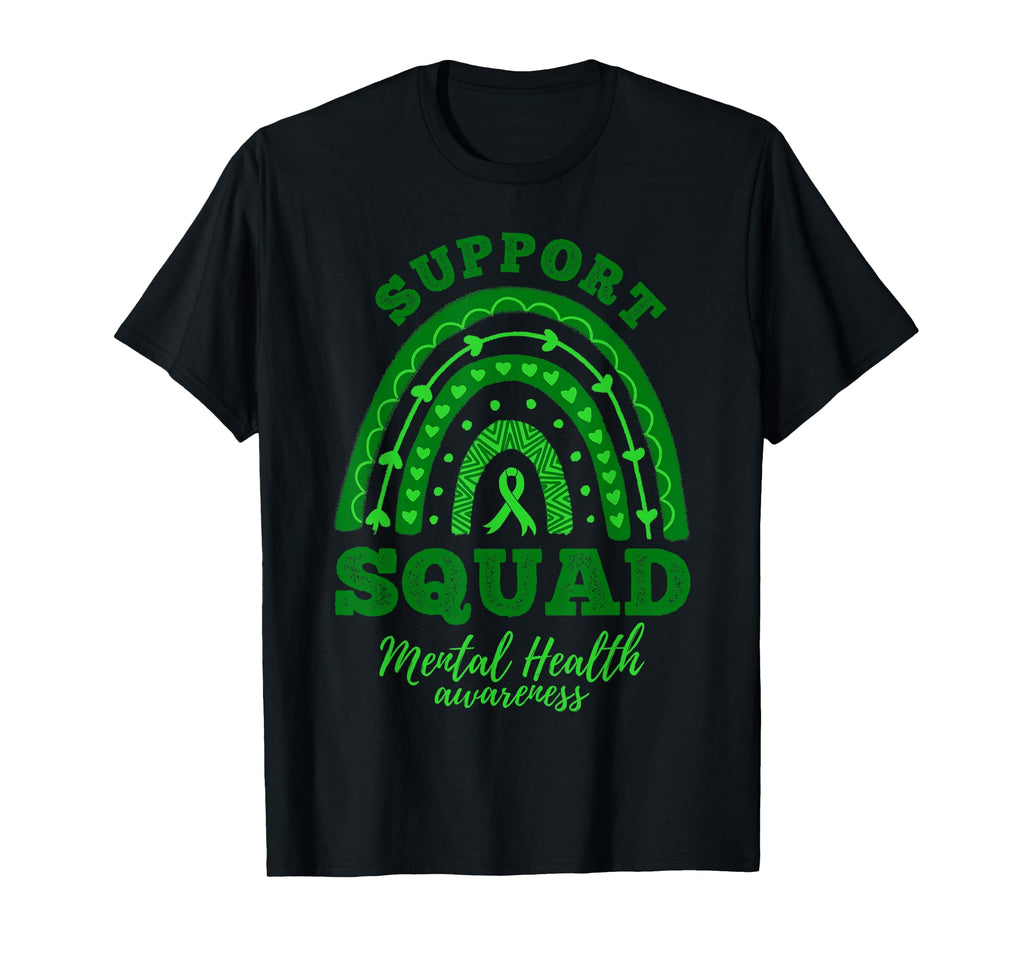 Support Squad Rainbow Mental T-Shirt - Casual Everyday Wear for Adults - T-Shirt, Sweatshirt, Hoodie