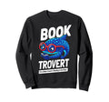 Booktrovert Reading Deep Shark Sweatshirt - Casual Everyday Wear for Adults - T-Shirt, Sweatshirt, Hoodie