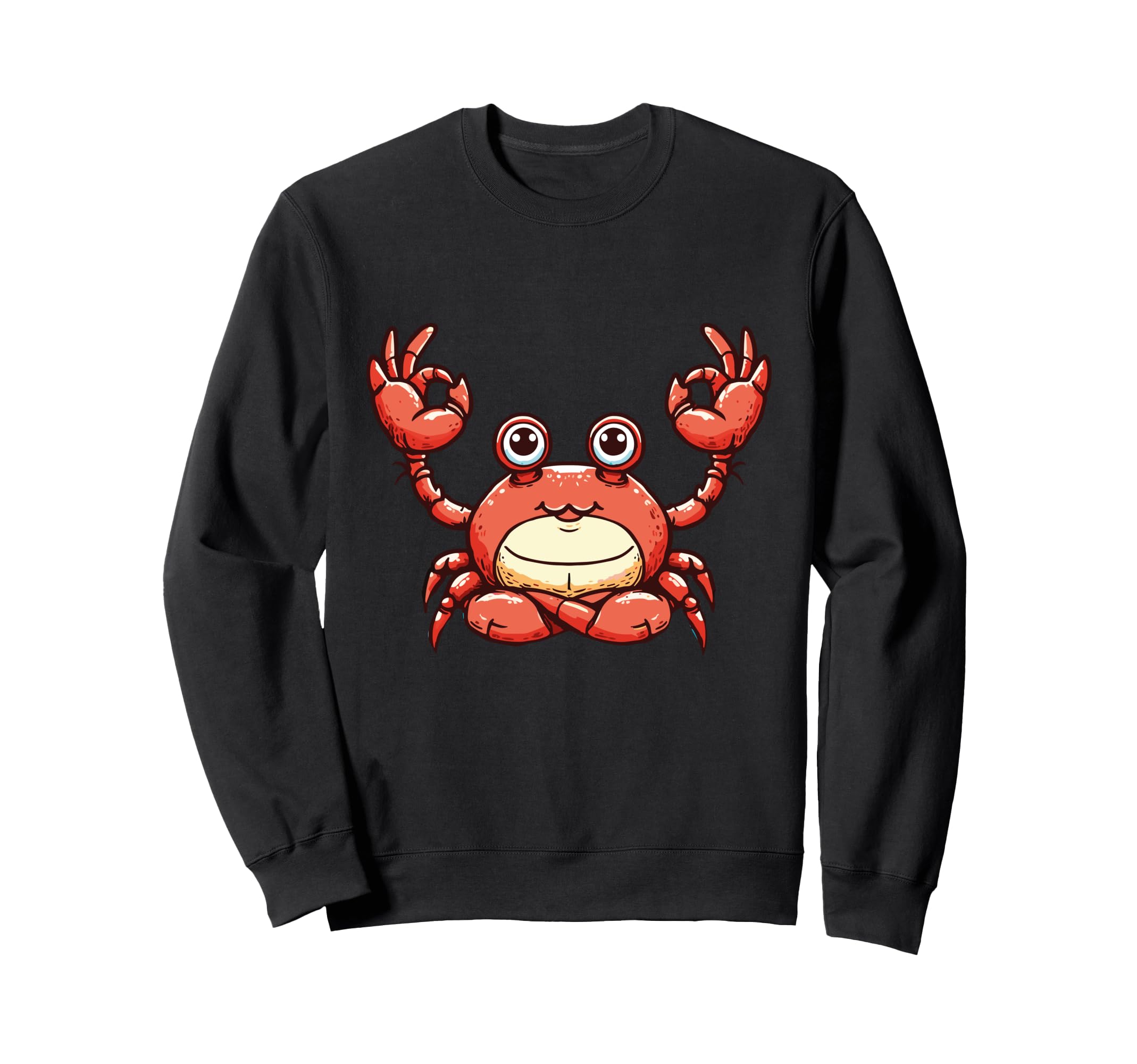 Meditation Crab Yoga Pose Relaxing Sweatshirt - Minimalist Print Unisex - T-Shirt, Sweatshirt, Hoodie