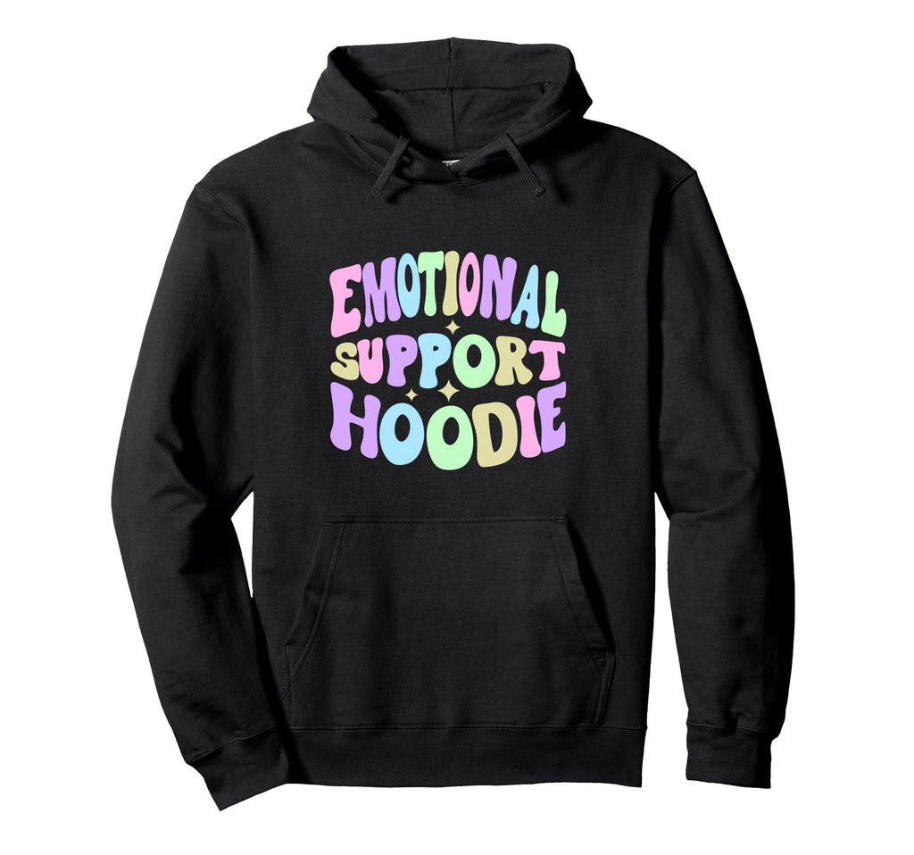 Emotional Support Funny Pastel Goth Hoodie - Aesthetic Graphic Men Women - T-Shirt, Sweatshirt, Hoodie