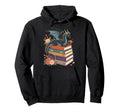 Whimsical Dragon Book Lovers Fantasy Hoodie - Streetwear Style for Adults - T-Shirt, Sweatshirt, Hoodie