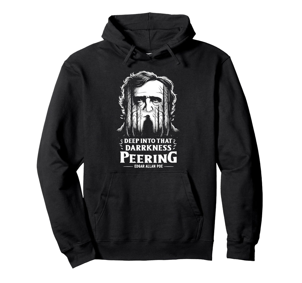 Edgar Allan Poe Raven Gothic Literature Hoodie - Graphic Print for Adults - T-Shirt, Sweatshirt, Hoodie