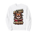 Cat Reading Book Requests Silence Sweatshirt - Minimalist Print for Adults - T-Shirt, Sweatshirt, Hoodie