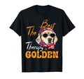 Best Therapy Is Golden Retriever Dog Puppy T-Shirt - Unique Graphic Unisex - T-Shirt, Sweatshirt, Hoodie