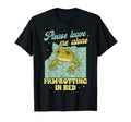 Mental Health Anxiety Frog Leaves Alone T-Shirt - Aesthetic Graphic Unisex - T-Shirt, Sweatshirt, Hoodie