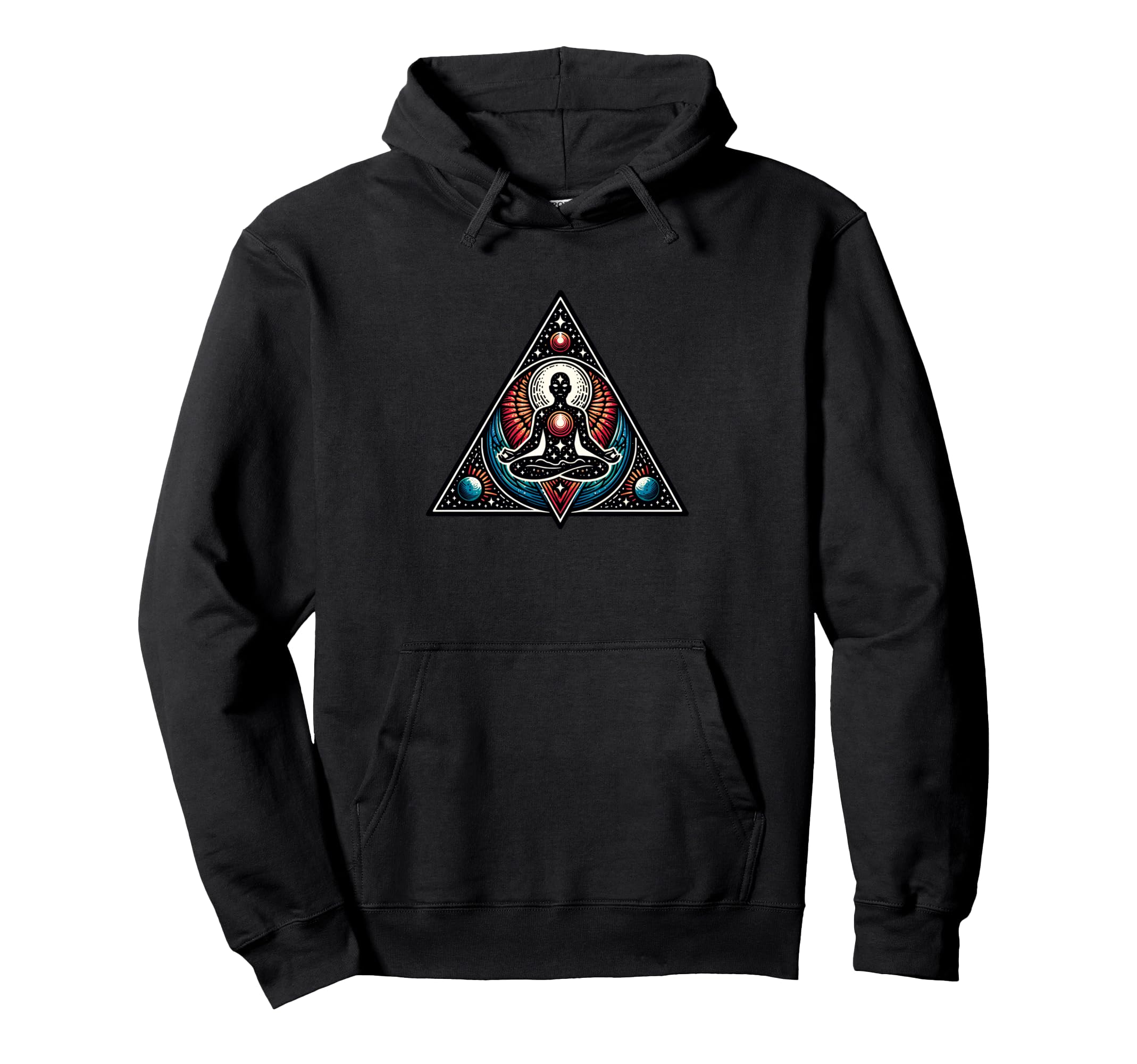 Cosmic Meditation Art Mindfulness Hoodie - Aesthetic Graphic for Adults - T-Shirt, Sweatshirt, Hoodie