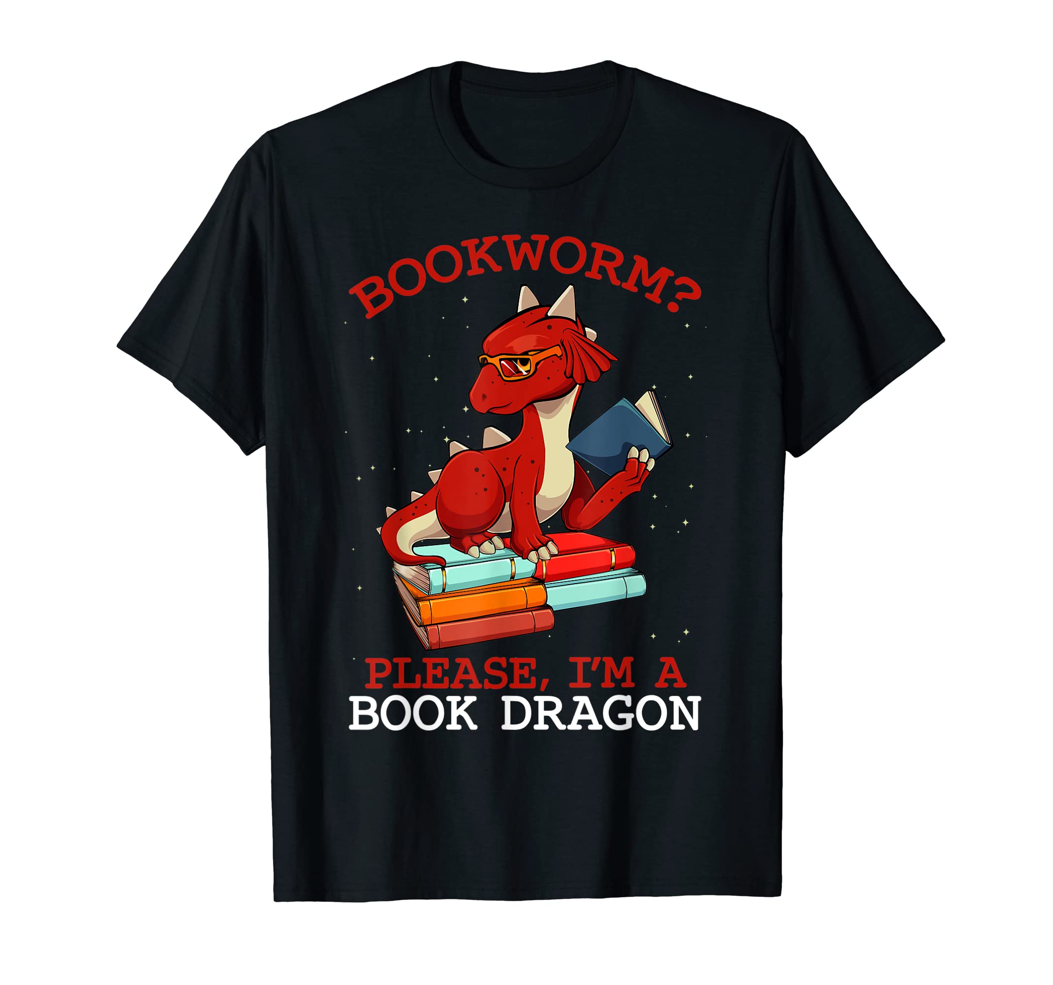 Books Dragon Reading Fantasy T-Shirt - Casual Everyday Wear for Adults - T-Shirt, Sweatshirt, Hoodie