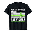 Not All Wounds Are Visible Mental T-Shirt - Fun Novelty Design Unisex - T-Shirt, Sweatshirt, Hoodie