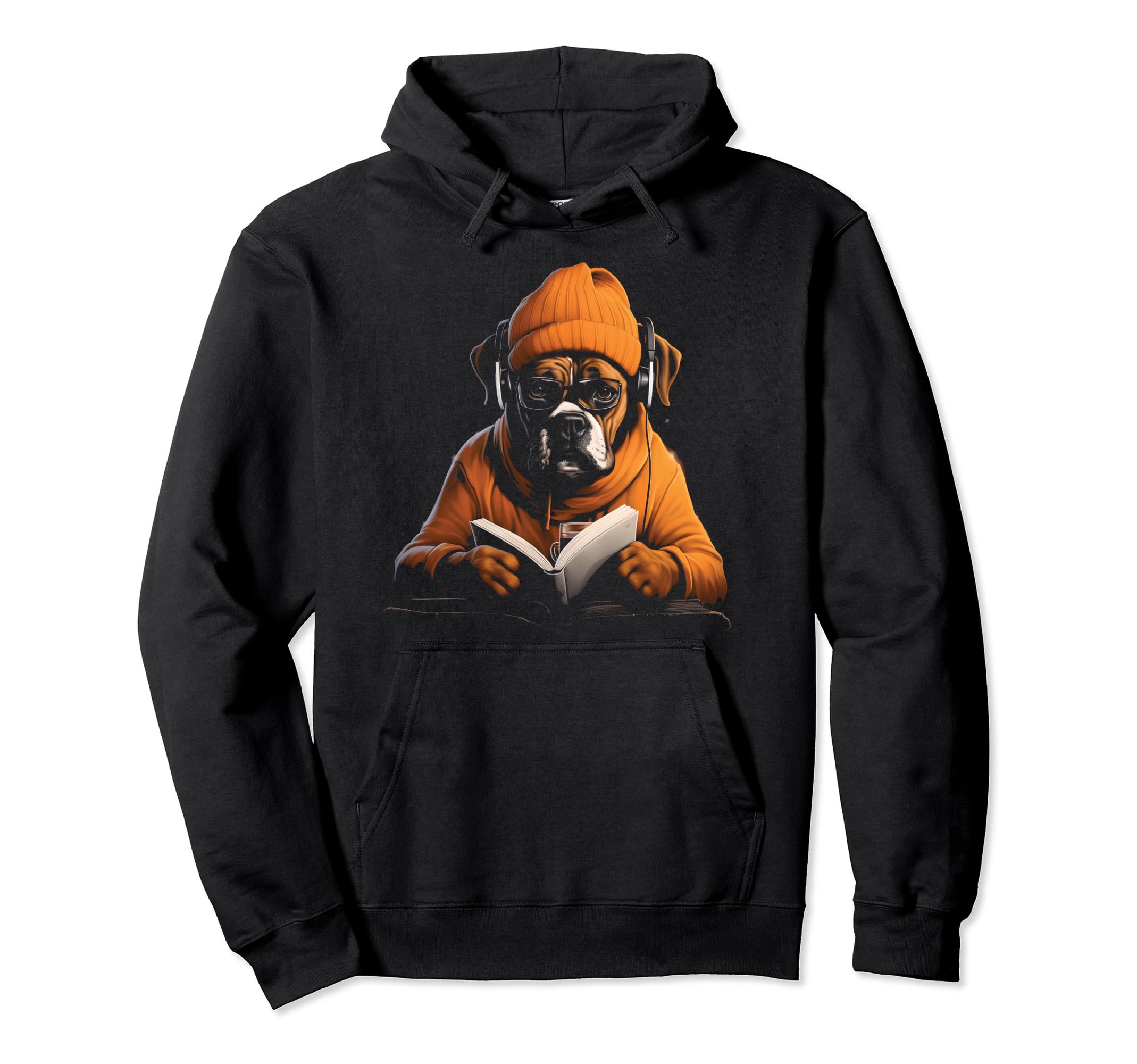 Book Stuff Book Lovers Boxer Hoodie - Fun Novelty Design for Adults - T-Shirt, Sweatshirt, Hoodie