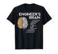 Engineer Engineers Brain Funny T-Shirt - Trendy Graphic for Adults - T-Shirt, Sweatshirt, Hoodie