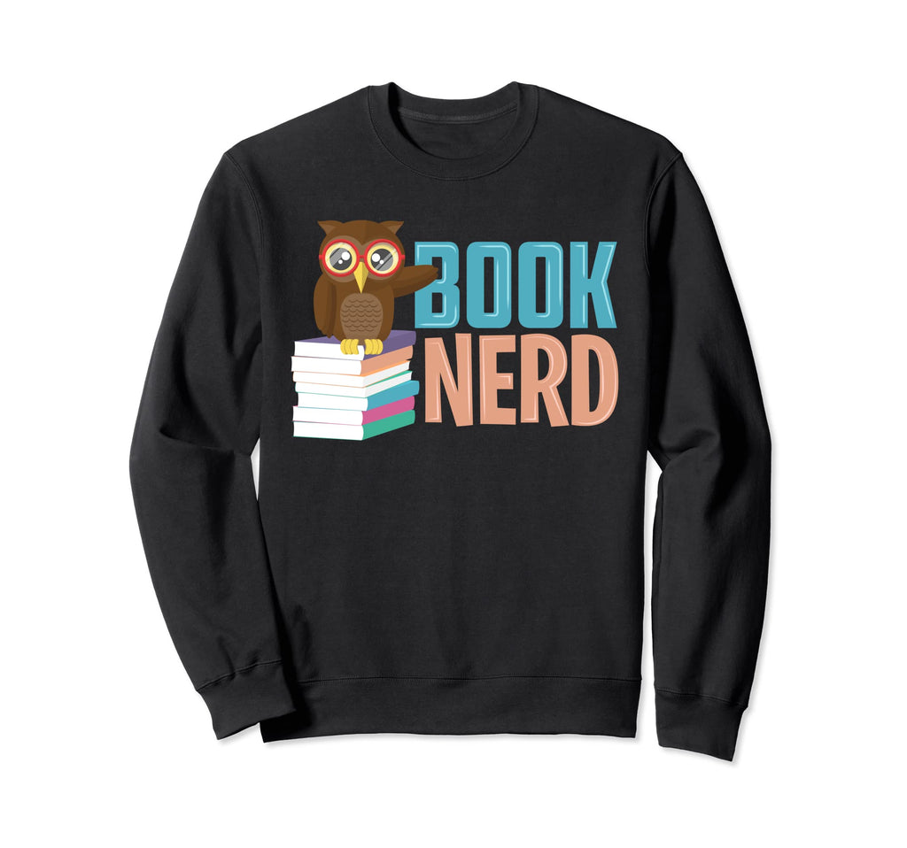 Book Nerd Funny Book Reading Lover Sweatshirt - Minimalist Print Men Women - T-Shirt, Sweatshirt, Hoodie