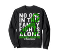 No One This Family Fights Alone Sweatshirt - Aesthetic Graphic for Adults - T-Shirt, Sweatshirt, Hoodie