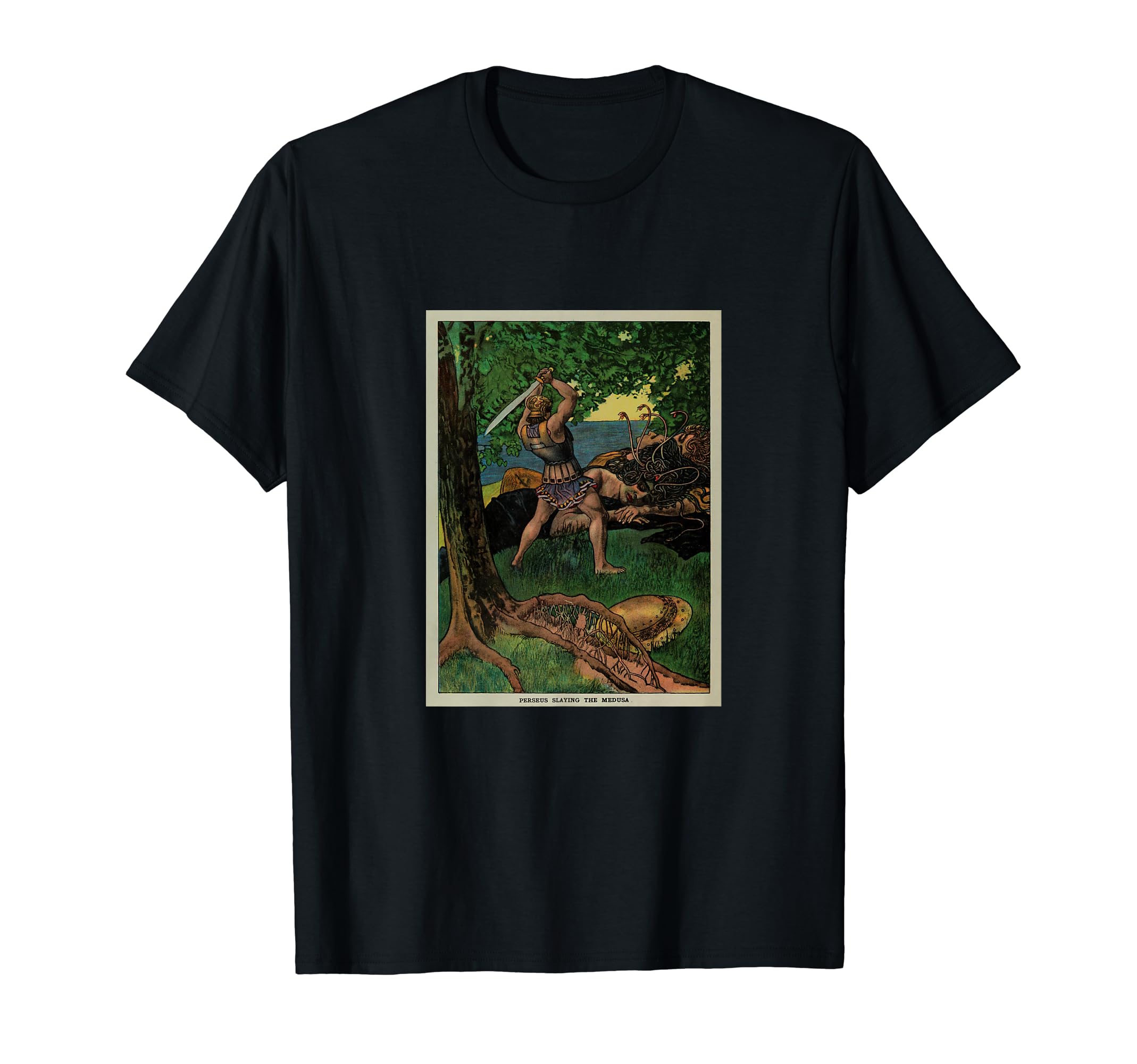 Perseus Slaying Medusa 1914 T-Shirt - Trendy Graphic Men Women - T-Shirt, Sweatshirt, Hoodie