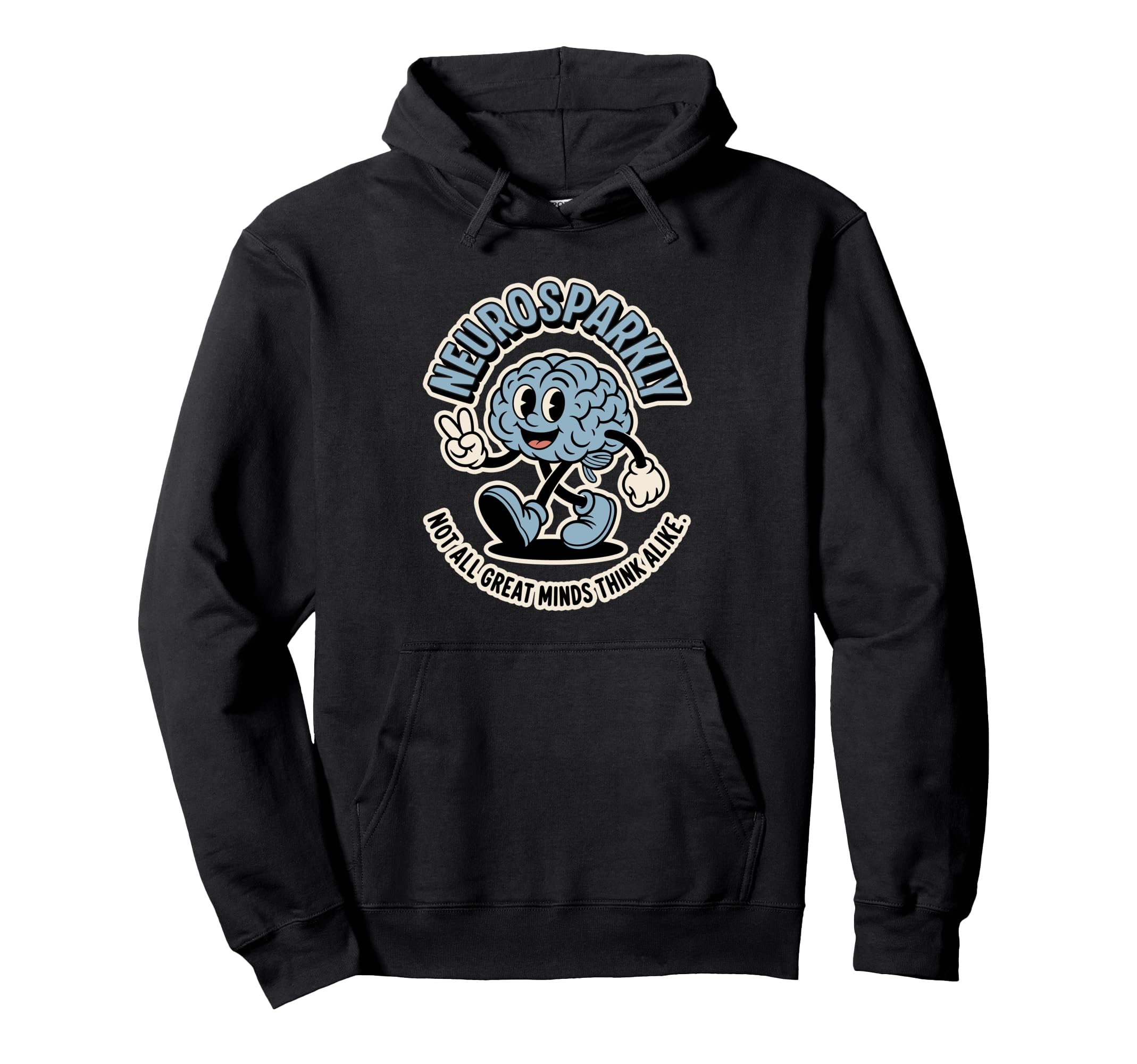 Neurosparkly Brain Neurodiversity Hoodie - Fun Novelty Design Unisex - T-Shirt, Sweatshirt, Hoodie
